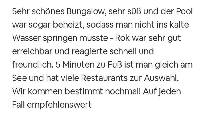 Bungalows Sonnenblume Am Klopeiner See Sankt Kanzian am Klopeiner See Eksteriør bilde